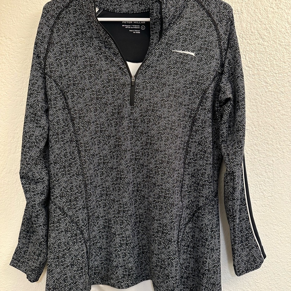 WOMENS PETER MILLAR QUART ZIP PULLOVER (L)